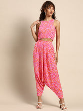 Carica l'immagine nel visualizzatore Galleria,Crop top with Dhoti Pants