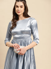 Load image into Gallery viewer, Deep Back pre pleated dress