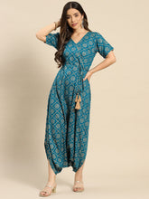 Carica l'immagine nel visualizzatore Galleria,Overlap neck dhoti jumpsuit