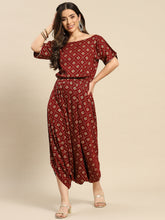 Carica l'immagine nel visualizzatore Galleria,Drop Shoulder dhoti jumpsuit