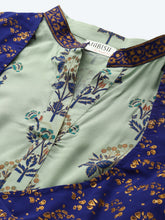 Load image into Gallery viewer, Printed Midi dress with mock waistcoat