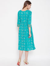 Load image into Gallery viewer, Top yoke Side tie midi dress