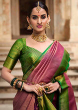 Load image into Gallery viewer, Lilac Purple Woven Kanjivaram Silk Saree