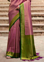 Load image into Gallery viewer, Lilac Purple Woven Kanjivaram Silk Saree