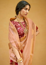Load image into Gallery viewer, Mauvelous Pink Soft Tissue Organza Silk Saree with Brocade Blouse