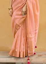 Load image into Gallery viewer, Mauvelous Pink Soft Tissue Organza Silk Saree with Brocade Blouse