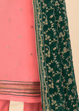 Load image into Gallery viewer, French Pink Georgette Salwar Suit with Zari, Thread, Khatli &amp; Sequence work