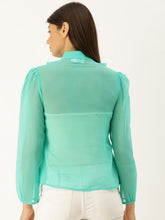 Load image into Gallery viewer, Frill neck Blouse