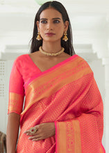 Load image into Gallery viewer, Neon Pink Woven Kanjivaram Silk Saree