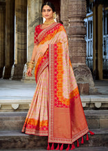 Load image into Gallery viewer, Multi Colored Woven Dola Silk Saree with Embroidered Blouse