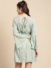 Load image into Gallery viewer, Printed Bell sleeve Dress