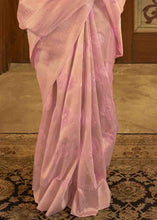 Load image into Gallery viewer, Vivid Pink Woven Banarasi Silk Saree with Sequins work