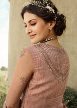 Load image into Gallery viewer, Old Rose Heavy Embroidered Net Anarkali