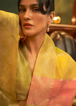 Load image into Gallery viewer, Green Multicolour Woven Organza Silk Saree