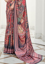 Load image into Gallery viewer, Multi Colour Digital Printed Crepe Silk Saree