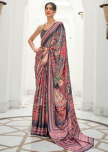 Load image into Gallery viewer, Multi Colour Digital Printed Crepe Silk Saree