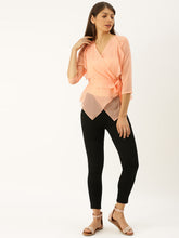 Cargar imagen en el visor de la galería, Slouchy overlap sheer top