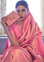 Load image into Gallery viewer, Mauvelous Pink Soft Handloom Weave Kanjivaram Silk Saree : Festival Edition