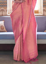 Load image into Gallery viewer, Mauvelous Pink Soft Handloom Weave Kanjivaram Silk Saree : Festival Edition