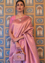 Load image into Gallery viewer, Shades Of Pink Soft Handloom Weave Kanjivaram Silk Saree : Festival Edition