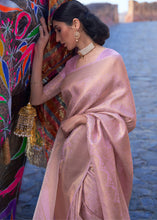 Load image into Gallery viewer, Light Lavender Purple Soft Handloom Weave Kanjivaram Silk Saree