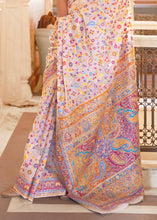 Load image into Gallery viewer, Blush Pink Banarasi Jamawar Woven Silk Saree
