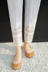 EMBROIDERED COTTON TROUSER 214