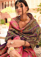 Load image into Gallery viewer, Magenta Pink Woven Banarasi Silk Saree with Embroidered Blouse