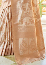 Load image into Gallery viewer, Beige Banarasi Silk Saree with Zari Weaving work