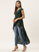 Load image into Gallery viewer, High low block printed top