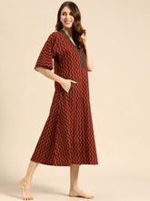 Load image into Gallery viewer, Kaftan Dress with side pockets