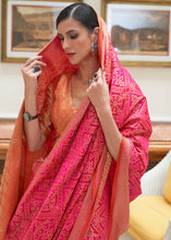 Load image into Gallery viewer, Hot Pink Zari Woven Patola Silk Saree
