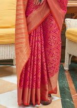 Load image into Gallery viewer, Hot Pink Zari Woven Patola Silk Saree