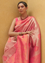 Load image into Gallery viewer, Shades Of Pink Two Tone Woven Silk Saree