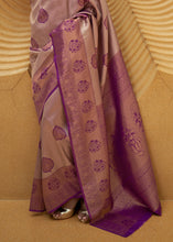Load image into Gallery viewer, Shades Of Purple Two Tone Woven Silk Saree