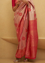 Load image into Gallery viewer, Shades Of Red Two Tone Woven Silk Saree