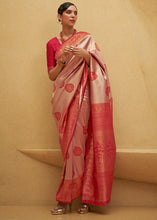 Load image into Gallery viewer, Shades Of Red Two Tone Woven Silk Saree