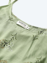 Load image into Gallery viewer, Printed Flare yoke with U hem long dress