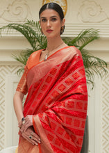 Load image into Gallery viewer, Bridal Red Zari Woven Patola Silk Saree
