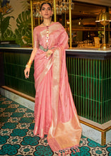 Load image into Gallery viewer, Shades Of Pink Handloom Weave Organza Silk Saree