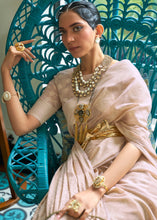 Load image into Gallery viewer, Shades Of Brown Chikankari Weaving Silk Saree with Sequins work