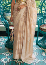 Load image into Gallery viewer, Shades Of Brown Chikankari Weaving Silk Saree with Sequins work