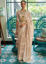 Load image into Gallery viewer, Shades Of Brown Chikankari Weaving Silk Saree with Sequins work