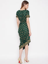 Load image into Gallery viewer, Asymmetric side cowl dress