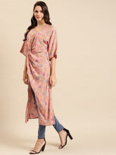 Load image into Gallery viewer, Printed Front twist long top