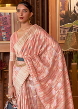 Load image into Gallery viewer, Shades Of Pink Handloom Weaving Linen Silk Saree