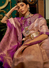 Load image into Gallery viewer, Shades Of Pink Zari Woven Silk Saree with Tassels on Pallu