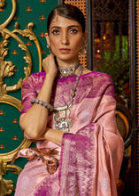 Load image into Gallery viewer, Shades Of Pink Zari Woven Silk Saree with Tassels on Pallu