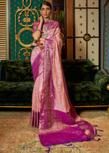Load image into Gallery viewer, Shades Of Pink Zari Woven Silk Saree with Tassels on Pallu