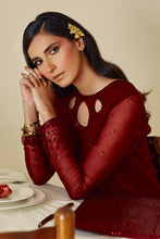 Carica l'immagine nel visualizzatore Galleria,EMBROIDERED CHIFFON UF-258